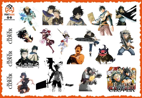Black Clover Stickers Pack