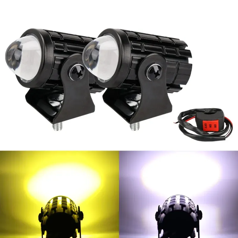 🚨 Stop Riding in the Dark – Ultra Bright 2-Color LED Lights for Motorcycles