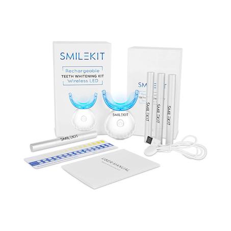 سمايل كيت مجموعة تبييض الأسنان اللاسلكية القابلة لإعادة الشحن ابيض