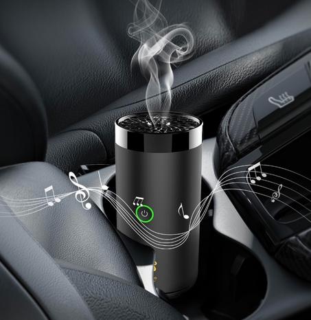 مبخرة الكترونية محمولة للسيارة مع سماعة القرآن الكريم كاملا 2 في 1