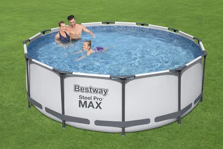 Piscine Hors Sol Ronde Bestway 3,66 × 1 m avec Pompe de Filtration Incluse