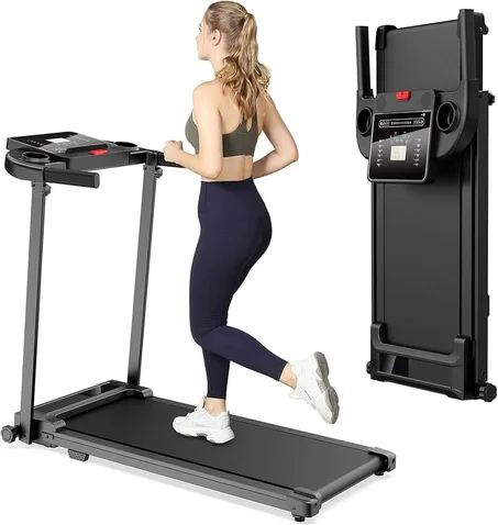 Tapis de Course Pliable  – 10 km/h | 12 Programmes | Écran LCD
