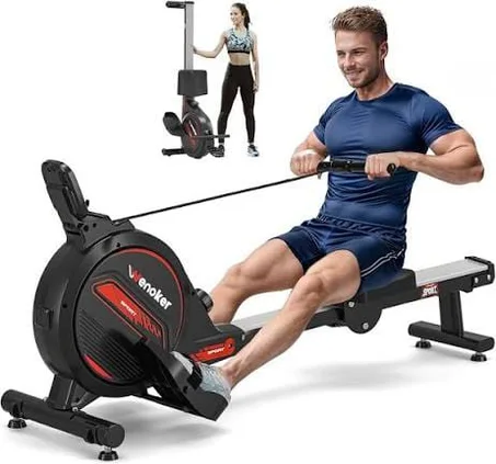 Rameur Magnétique Pliable – Entraînement Cardio Complet à Domicile