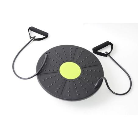 zPlanche plate-forme proprioceptive avec bandes élastiques