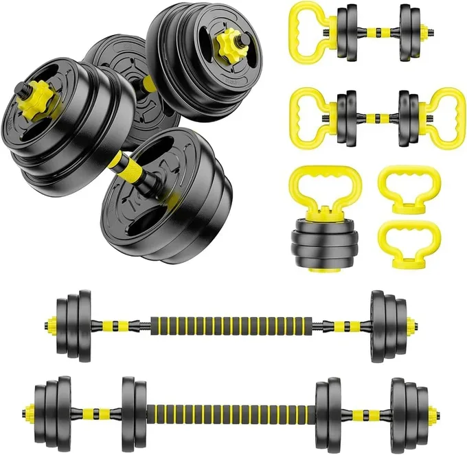 Kit Musculation Complet – Haltères, Kettlebells & Disques
