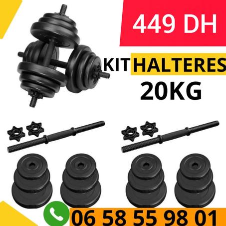 Set d'Haltères 20kg - Tout le Nécessaire pour votre Musculation