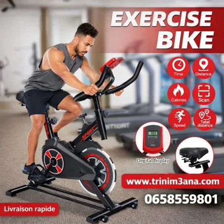 Vélo Spinning Pro – Performance à Domicile | 🌙 Offre Spéciale Ramadan