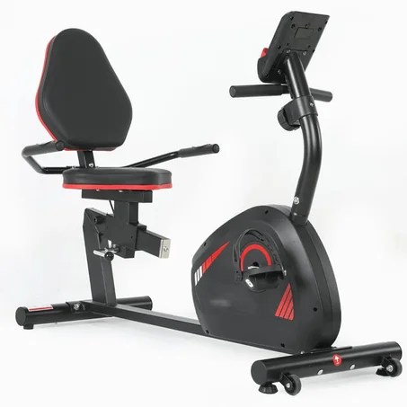 Vélo d'Appartement couché avec Résistance Magnétique réglable
