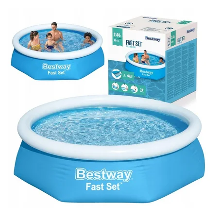 U.Été Rafraîchissant : Plongez dans la Joie avec la Piscine Gonflable Bestway Splash de 2.44 m