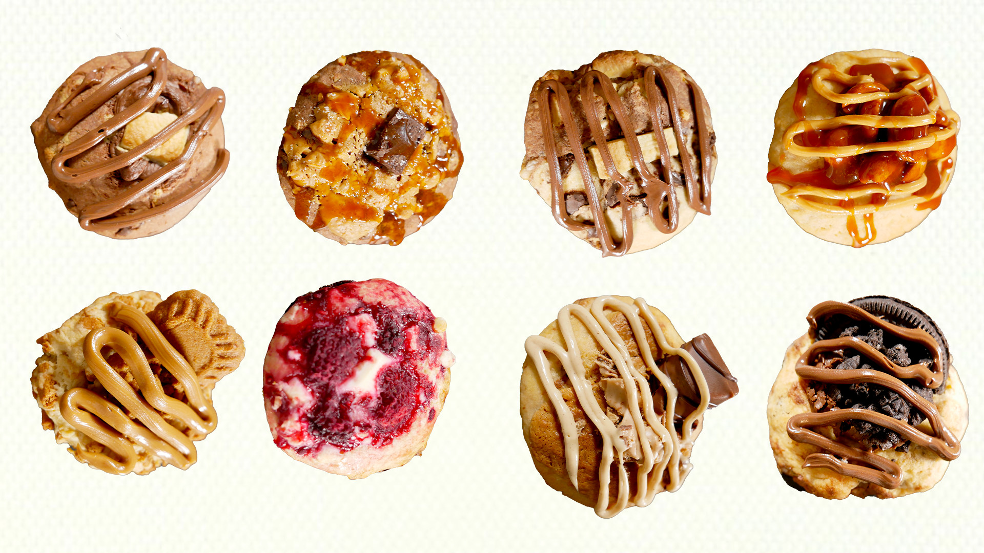 BOX CRAQUANTE - 8 Mini Cookies Ultra-Gourmands à Découvrir