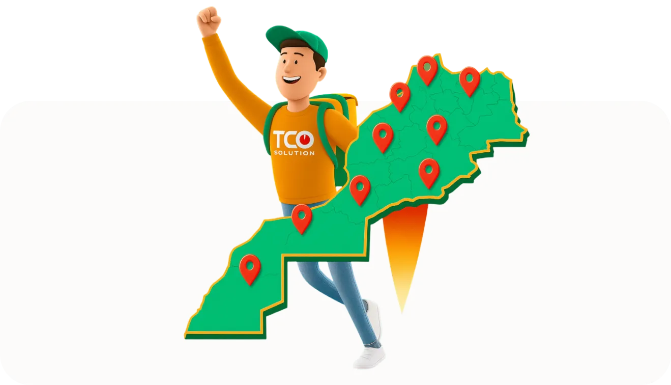 خريطة تغطية التوصيل