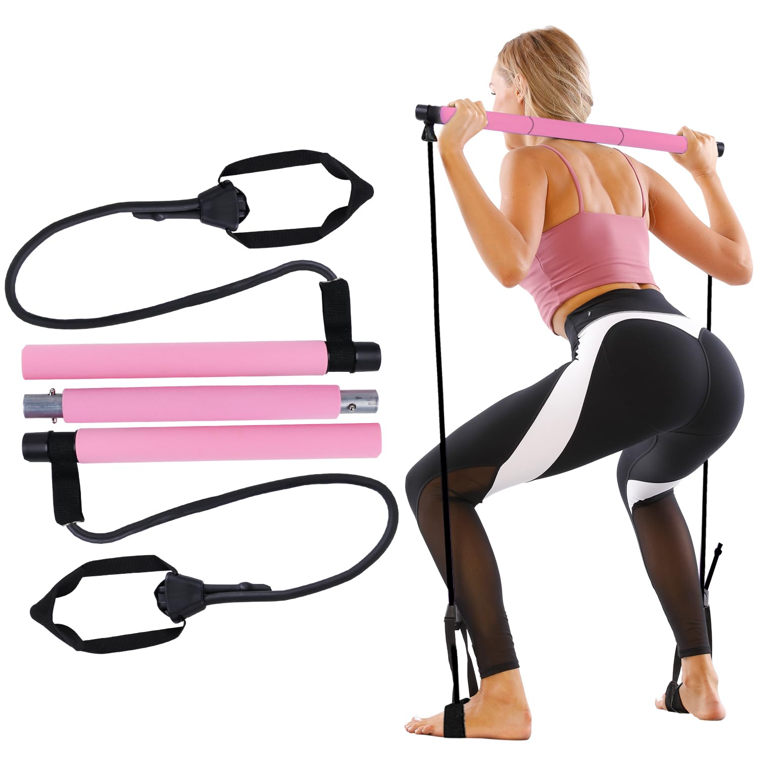 ZenForme™ Plus | Kit Barre de Pilates Multifonctionnelle