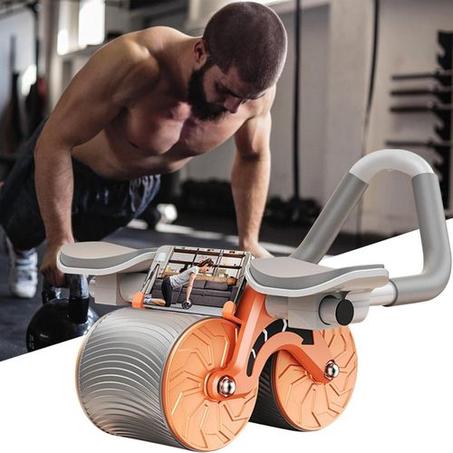 Roue Abdominale à Rebond Automatique avec support de coude et écran LCD