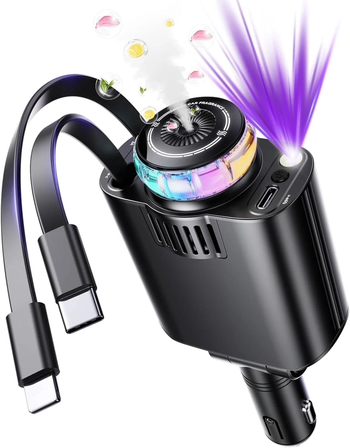 Chargeur de voiture intelligent 5 en 1