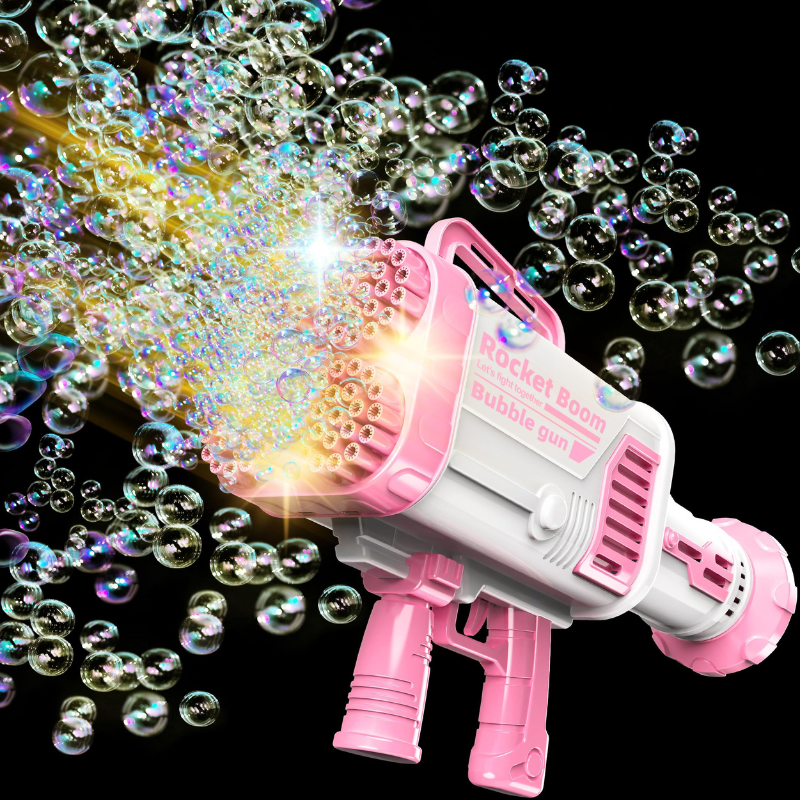 Découvrez notre Pistolet à Bulles Bazooka 88 Trous
