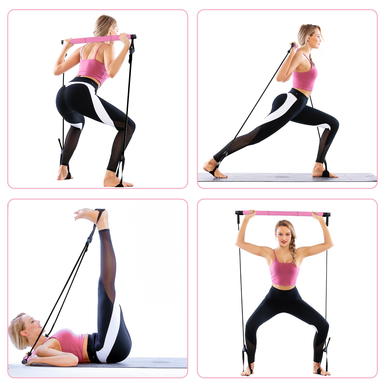 ZenForme™ Plus | Kit Barre de Pilates Multifonctionnelle