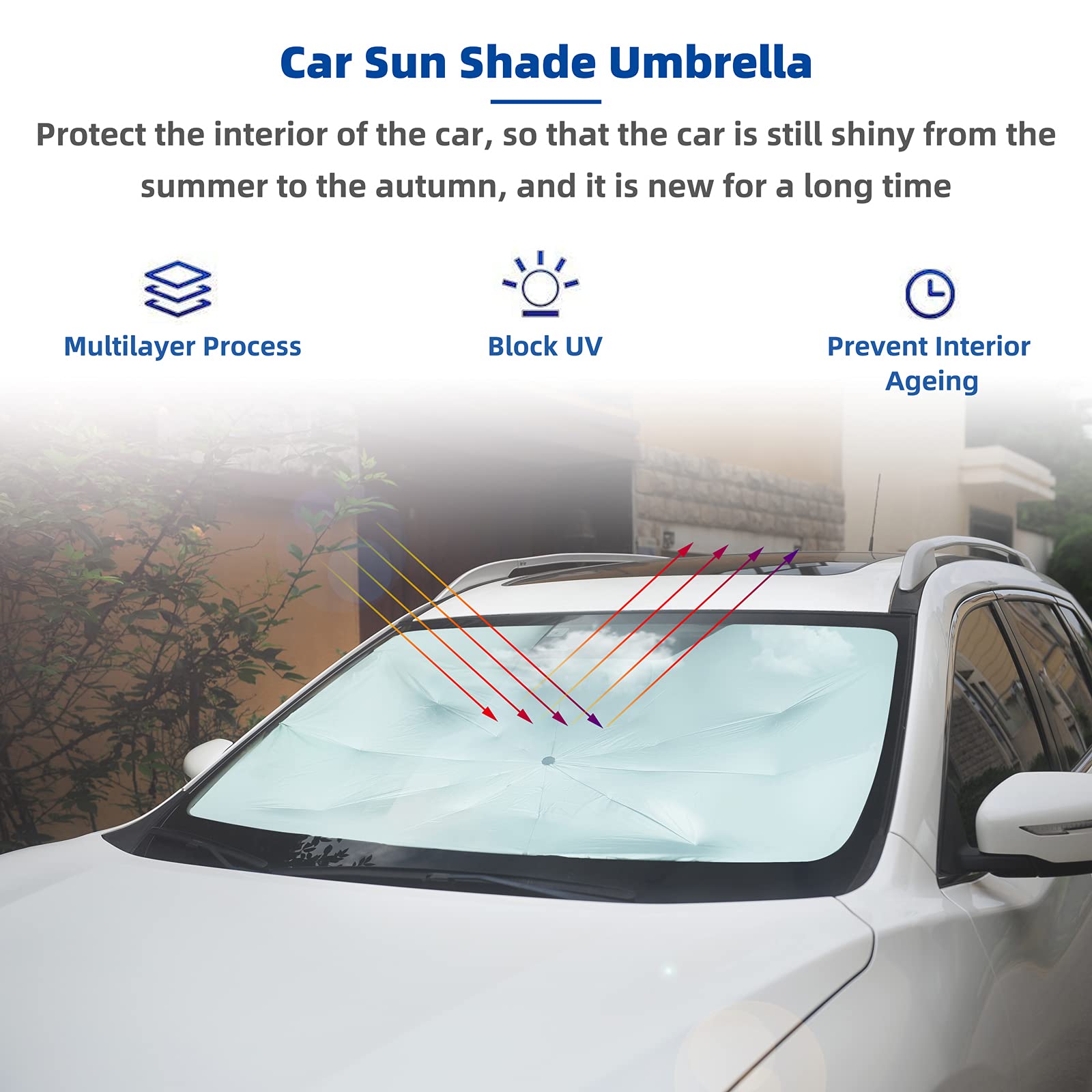 Parasols de Pare-brise de Voiture Pliables