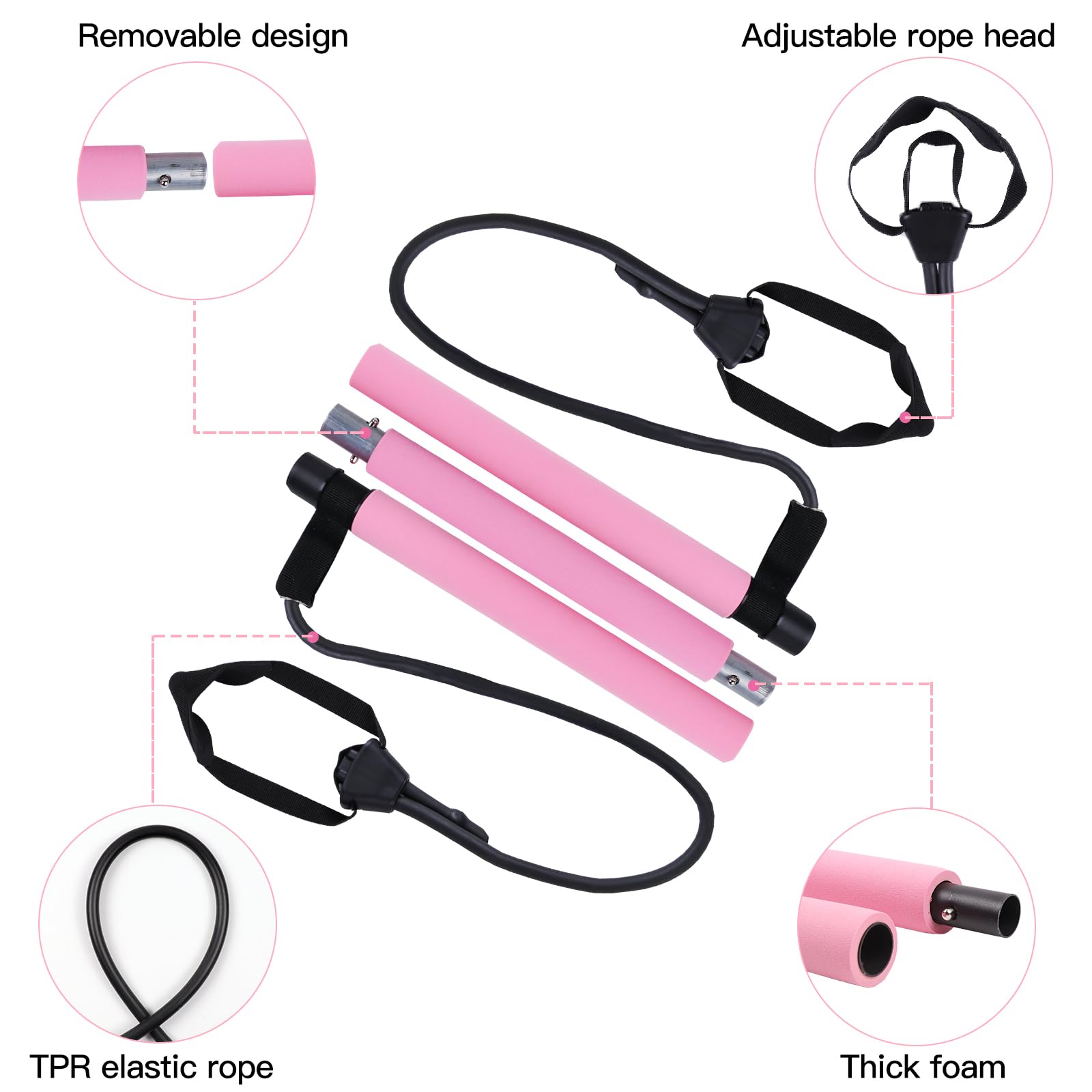 ZenForme™ Plus | Kit Barre de Pilates Multifonctionnelle