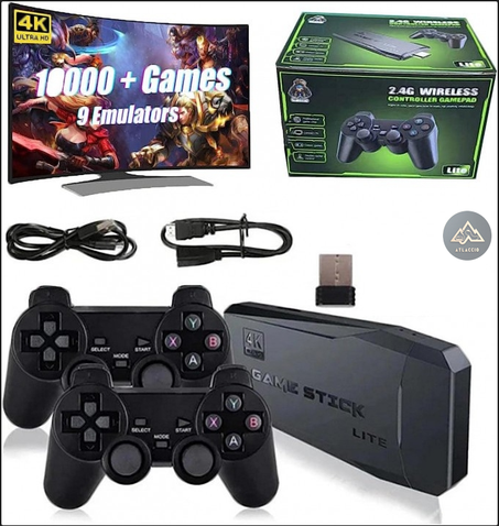 Console de jeux avec 2 manettes