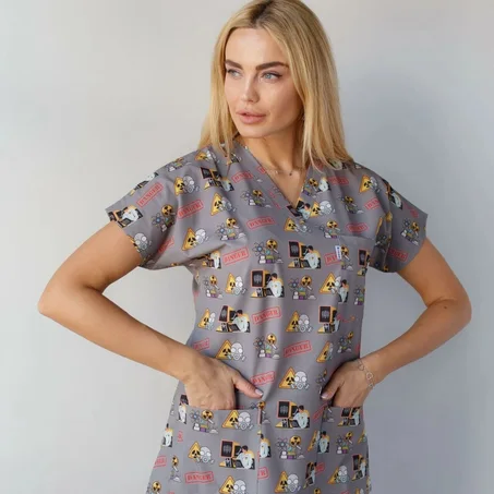 Pyjama imprimé maske somon