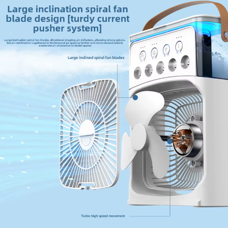 عرض مروحة مكيف الهواء المحمولة +