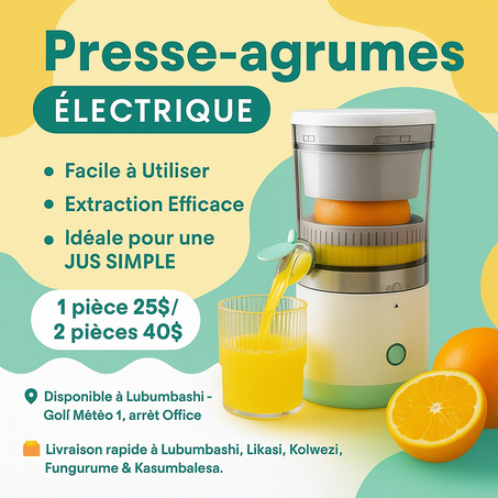 Presse-agrumes automatique – Pour des jus frais chaque jour