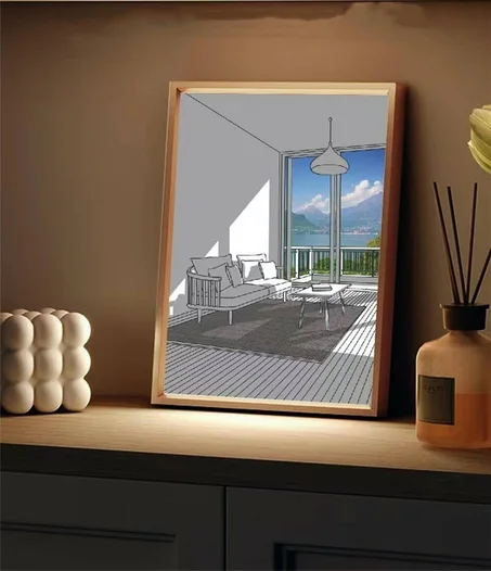 اللوحة المضيئة ILLUME HOME ( مزيج بين فخامة في تزيين وإرخاء العينين )