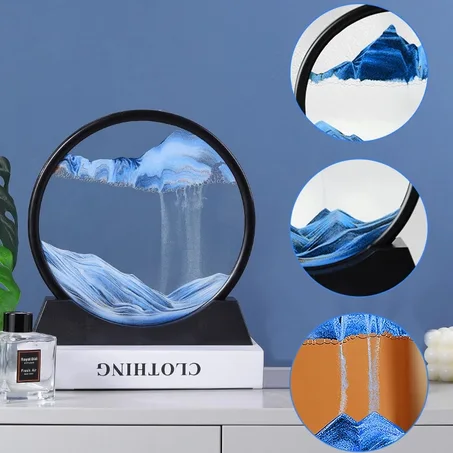 اللوحة الرملية العجيبة CRYSTAL HOME© ( فن الرمال المتحرك 360 درجة )