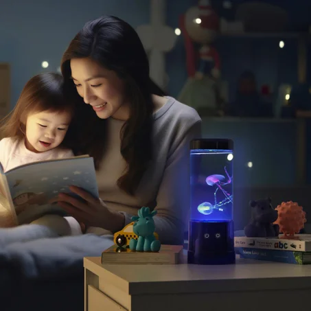 مصباح قنديل البحر JellyGlowrium™️ ( مزيج بين فخامة في تزيين وإرخاء العينين )