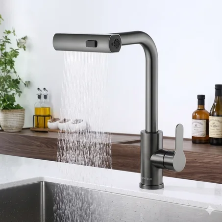 Robinet Cuisine Anti-Rouille Haute Pression