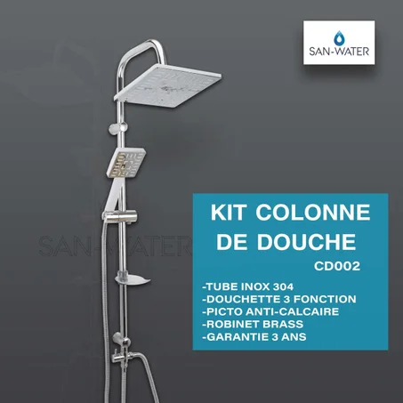 COLONNE DE DOUCHE INOX