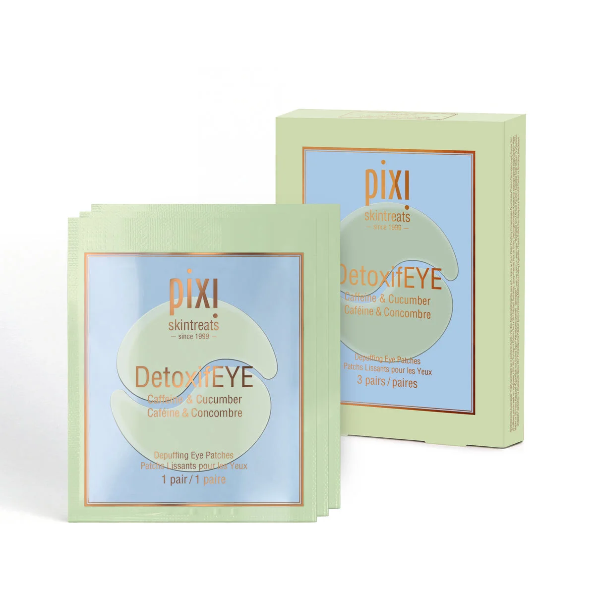 pixi DetoxifEYE Patches Travel Size Set of 3