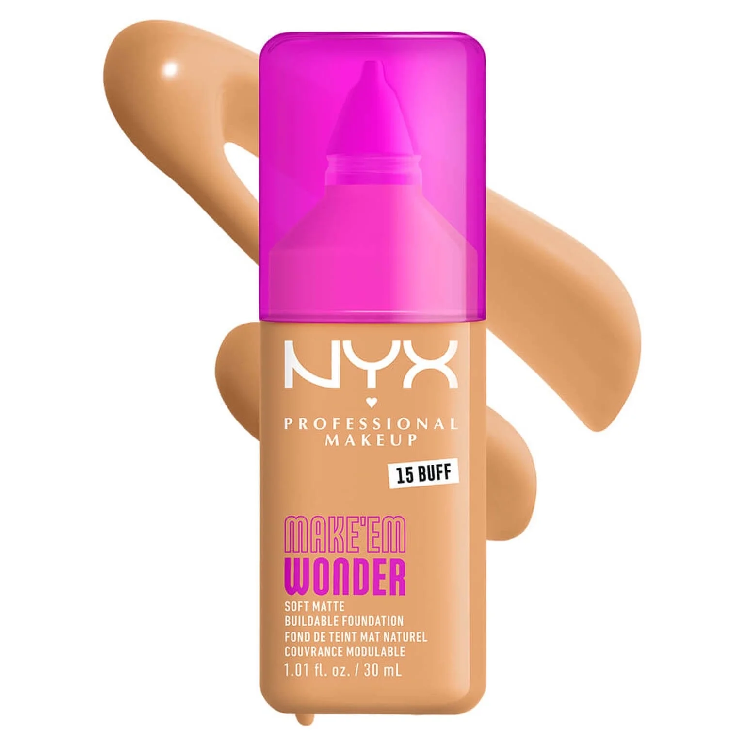NYX MAKE EM WONDER SOFT MATTE BUILDABLE FOUNDATION