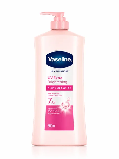فازلين هيلثي برايت UV إكسترا برايتنينغ جلوتا سيراميد لوشن للجسم – 490 مل