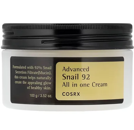 كريم COSRX Advanced Snail 92 All in One – ترطيب وإصلاح البشرة بمستخلص الحلزون 100 جم