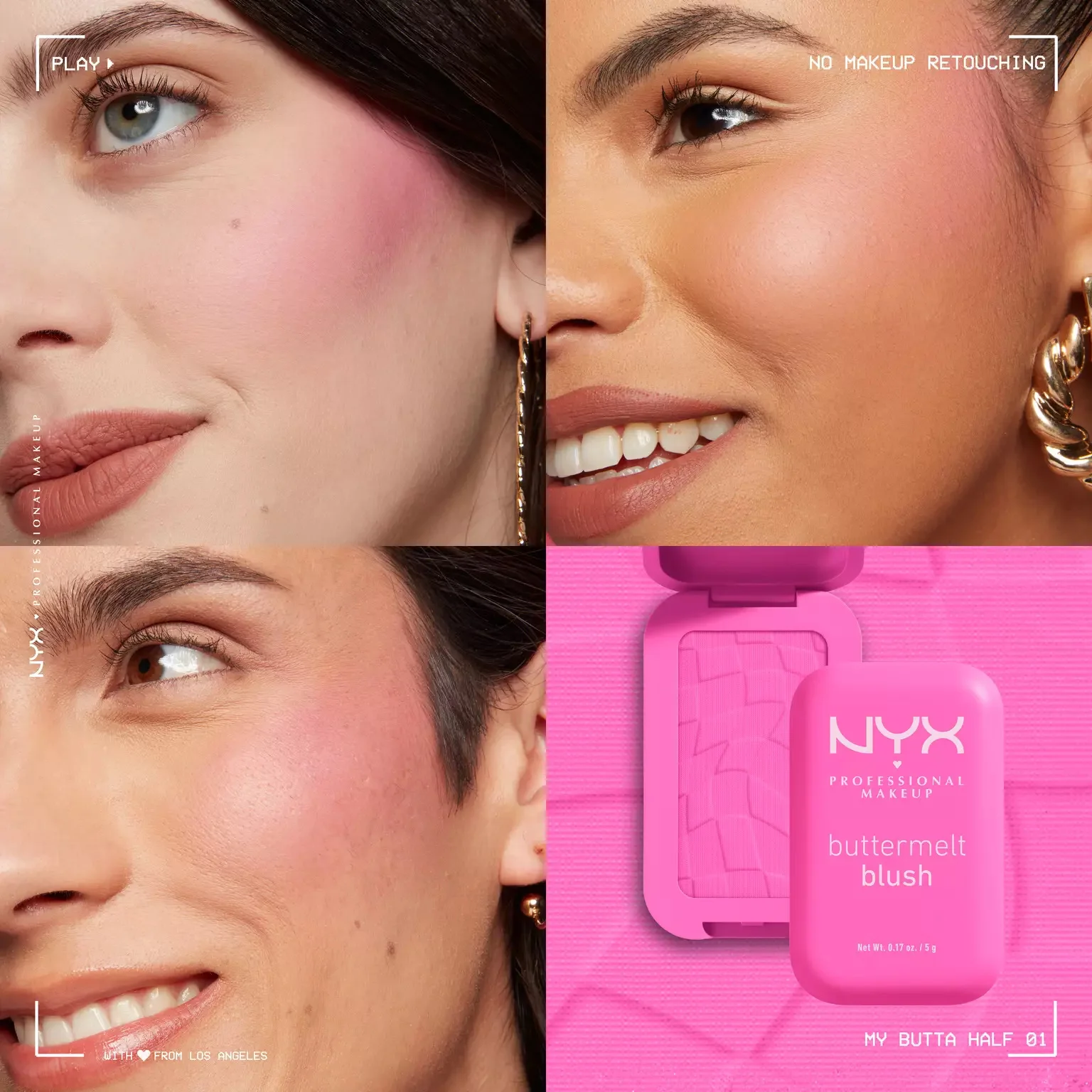 NYX blush PROFESSIONAL MAKEUP BUTTERMELT POWDER BLUSH UP TO 12H WEAR  بلشر عالي الثبات