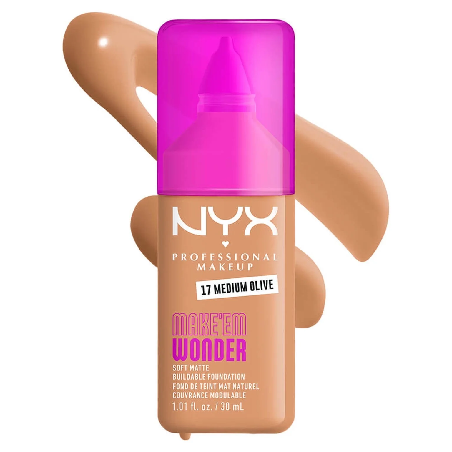 NYX MAKE EM WONDER SOFT MATTE BUILDABLE FOUNDATION