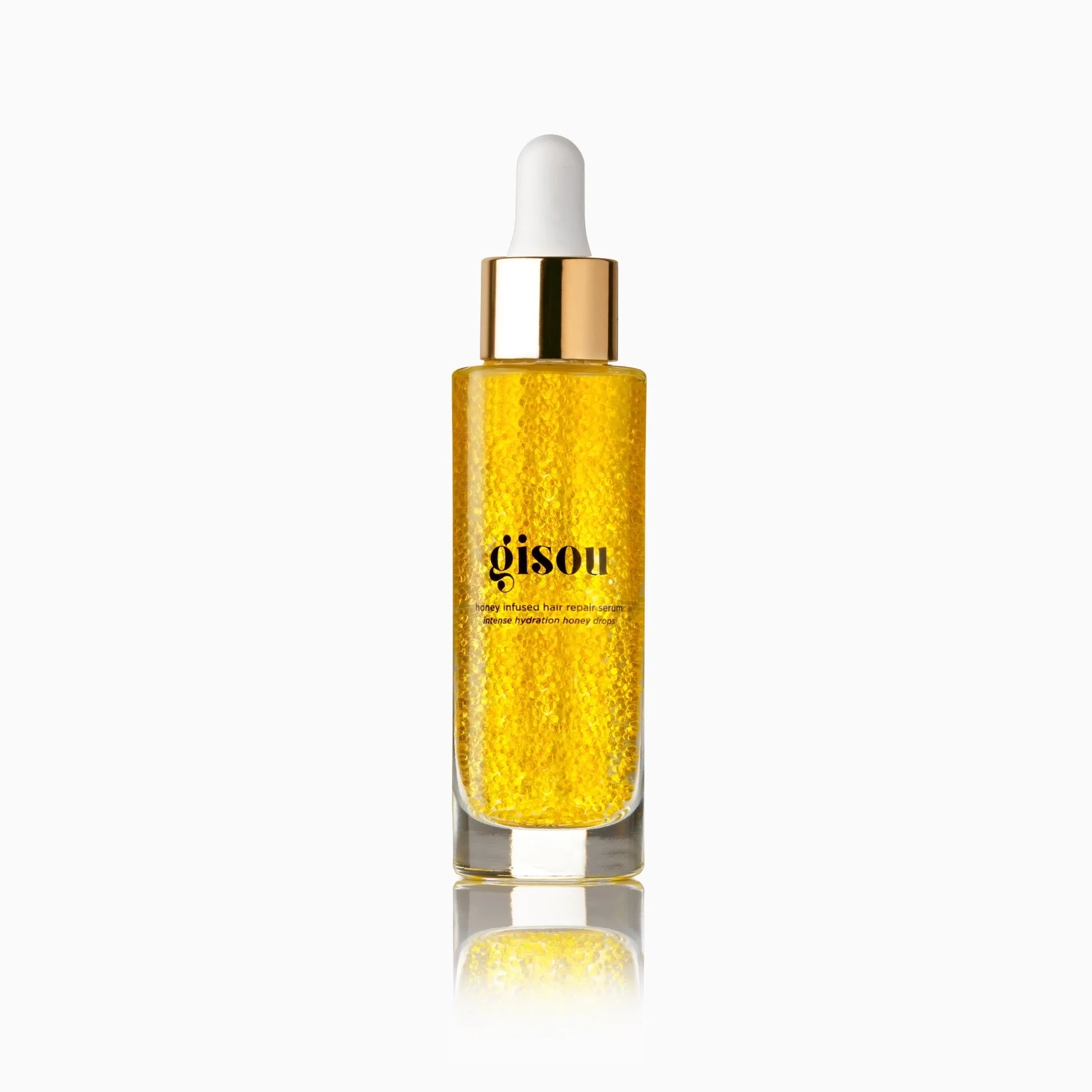 Gisou Honey Infused Hair Repair Serum  | Visibly reduces breakage, helps seal split ends, protects against UV, with encapsulated Mirsalehi Honey & plant-based Keratin
