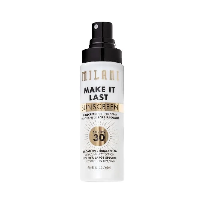 Milani Sunscreen Setting Spray, Make It Last Sunscreen for Face- SPF 30 | Makeup Setting Spray With Spf 30. Pollution Shield And Broad-Spectrum Uva/Uvb Protection. Up To 16Hr Wear. Cruelty-Fr