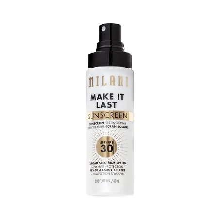 Milani Sunscreen Setting Spray, Make It Last Sunscreen for Face- SPF 30 | Makeup Setting Spray With Spf 30. Pollution Shield And Broad-Spectrum Uva/Uvb Protection. Up To 16Hr Wear. Cruelty-Fr