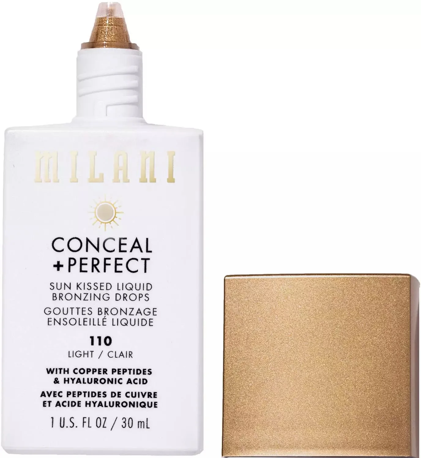 MilaniConceal + Perfect Sun Kissed Liquid Bronzing Drops Light 110