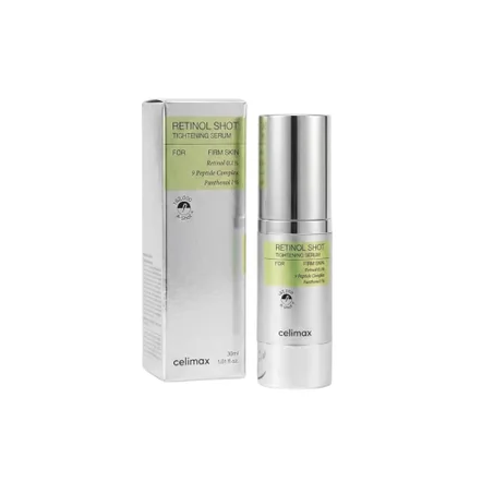 Celimax The Vita-A Retinol Shot Tightening Serum with 0.1% Pure Retinol & 9 Peptide Complexسيروم سيليماكس فيتا-إيه ريتينول شوت لشد البشرة ومكافحة علامات التقدم في السن – 30 ما