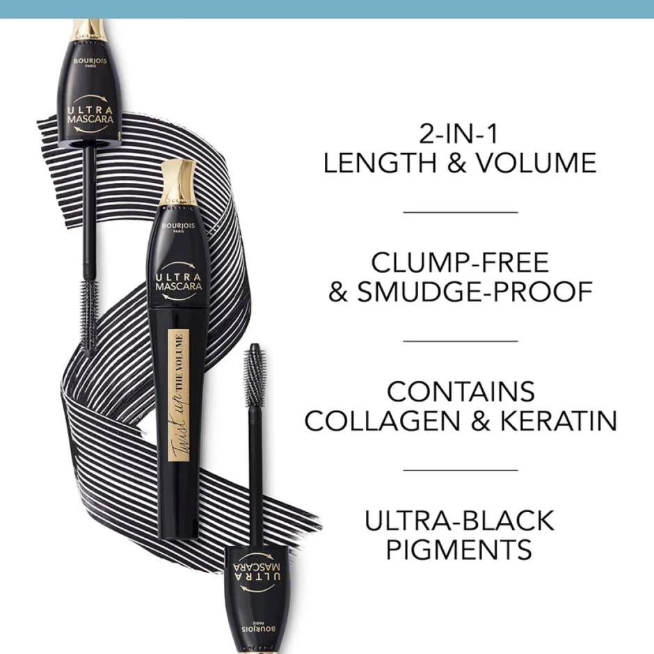 مسكاره بورجوا تويست ألترا بلاك إيديشن  BOURJOIS TWIST ULTRA BLACK EDITION MASCARA