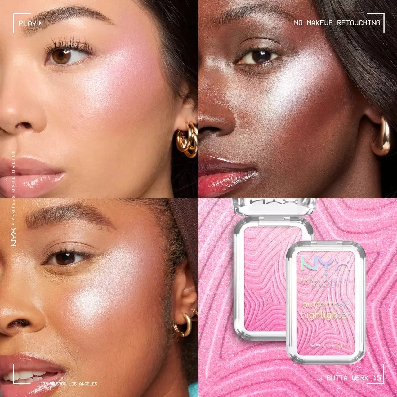 NYX BUTTERMELT HIGHLIGHTERButter smooth glowy highlighter
