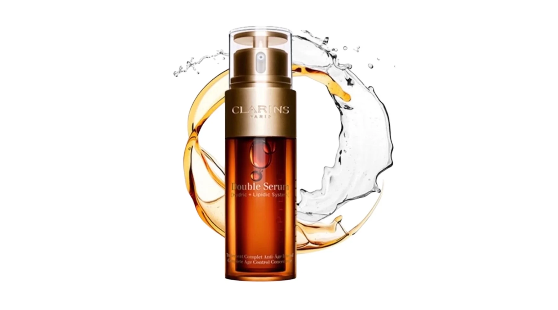 مجموعة  كلارنس دبل سيروم2 Clarins Double Serum Complete Age Control Concentrate pack 50 ml x