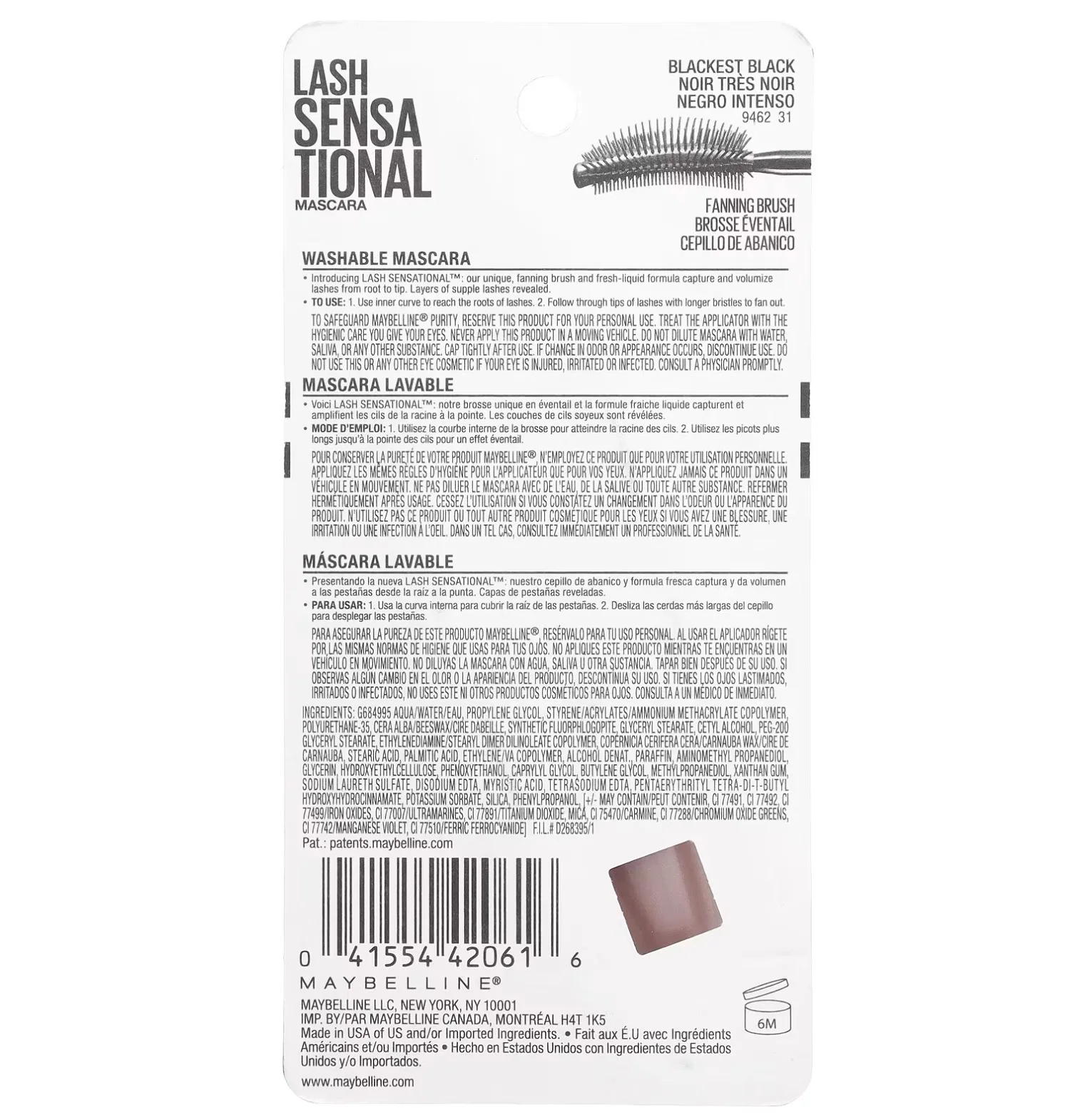 LASH SENSATIONAL® WATERPROOF MASCARA