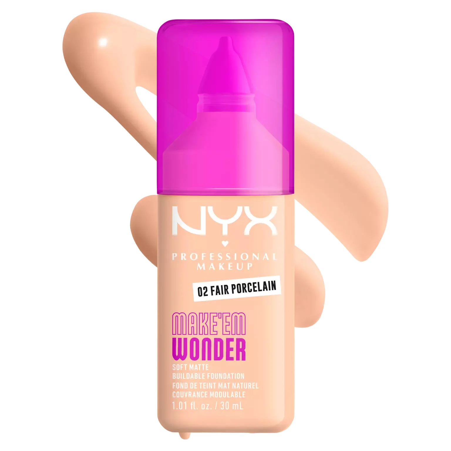 NYX Foundation  Wonder 24H Soft Matte Foundation
