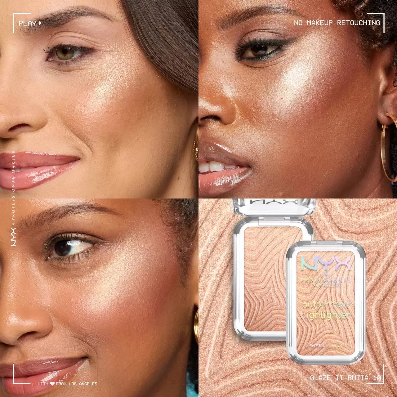 NYX BUTTERMELT HIGHLIGHTERButter smooth glowy highlighter