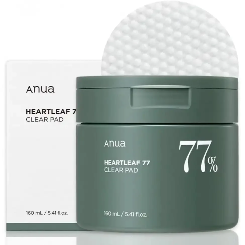 تونر باد Anua Heartleaf 77 Clear Pad – لتنقية وتهدئة البشرة 160 مل