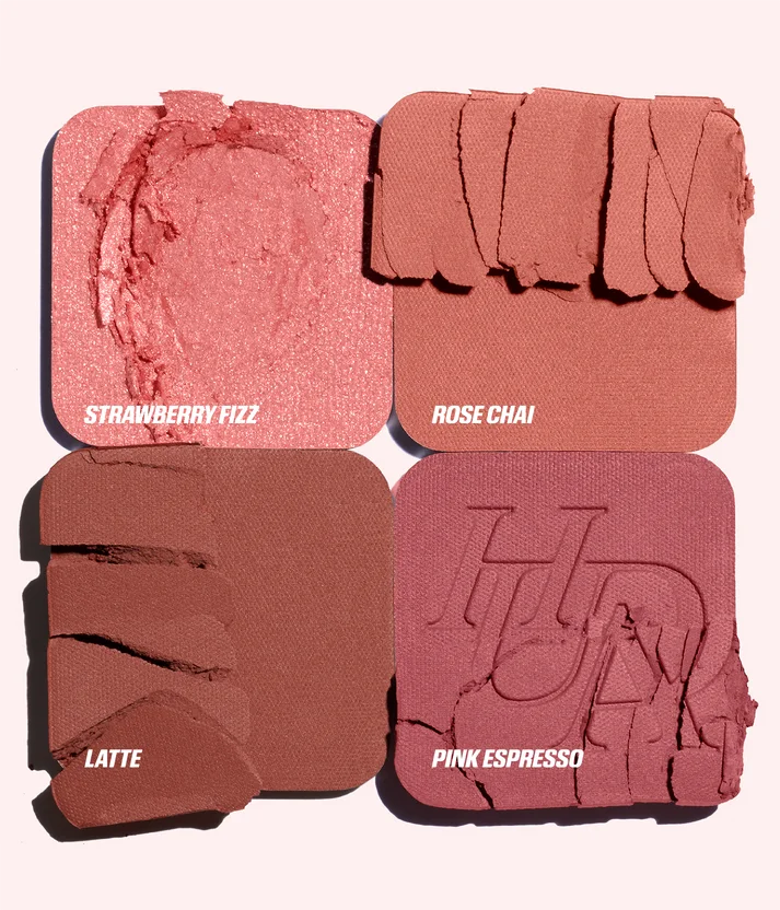 Huda Beauty BLUSH FILTER BLURRING BLUSHLIGHTERS PALETTE Strawberry Latte